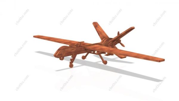 Máy bay không người lái quân sự – Mô hình 3D tệp cắt bằng laser - Hình ảnh 17