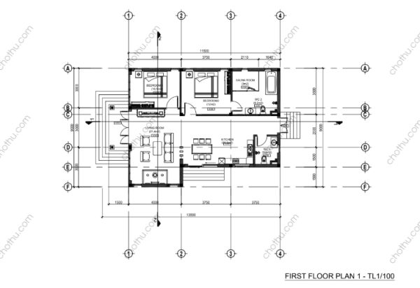 Nhà cấp 4 mái Nhật hot nhất hiện nay diện tích: 9x11.5m - V363 - Hình ảnh 9