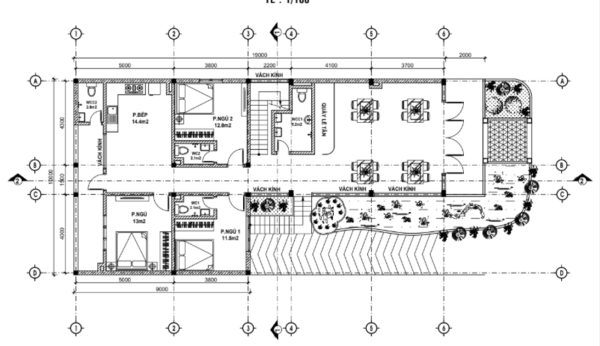 Thiết kế nhà 2 tầng hiện đại, tiện nghi, có 1 tầng hầm diện tích: 10x19m - V544 - Hình ảnh 8