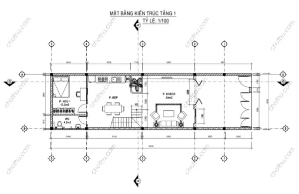 Nhà 2 tầng hiện đại diện tích: 5,4x19,25m - V672 - Hình ảnh 8