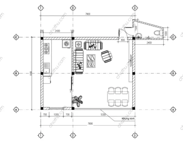 Nhà 2 tầng mái Nhật diện tích: 7.9x6.1m - V714 - Hình ảnh 8