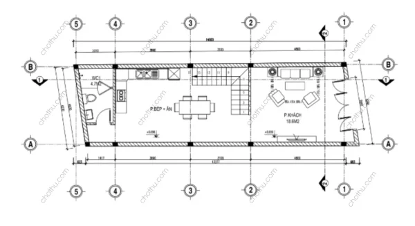 Nhà 3 tầng hiện đại diện tích: 5x20m - V772 - Hình ảnh 9
