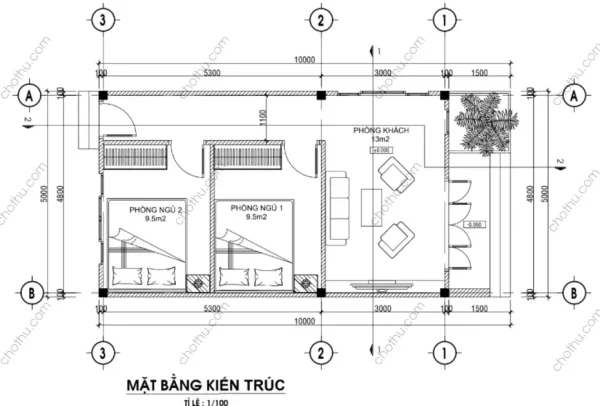 Nhà cấp 4 hiện đại mái bằng diện tích: 5x10m - V847 - Hình ảnh 7