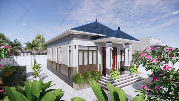 Nhà cấp 4 mái Nhật hot nhất hiện nay diện tích: 9x11.5m - V363 - Hình ảnh 5