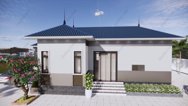 Nhà cấp 4 mái Nhật hot nhất hiện nay diện tích: 9x11.5m - V363 - Hình ảnh 6