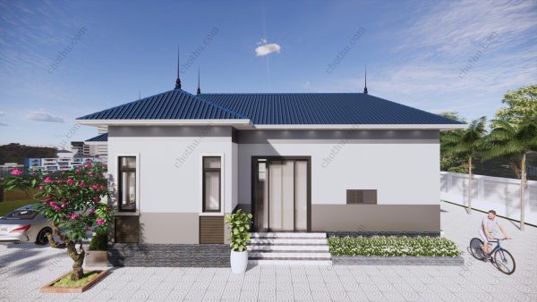 Nhà cấp 4 mái Nhật hot nhất hiện nay diện tích: 9x11.5m - V363 - Hình ảnh 7