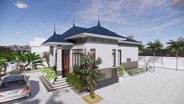 Nhà cấp 4 mái Nhật hot nhất hiện nay diện tích: 9x11.5m - V363 - Hình ảnh 8
