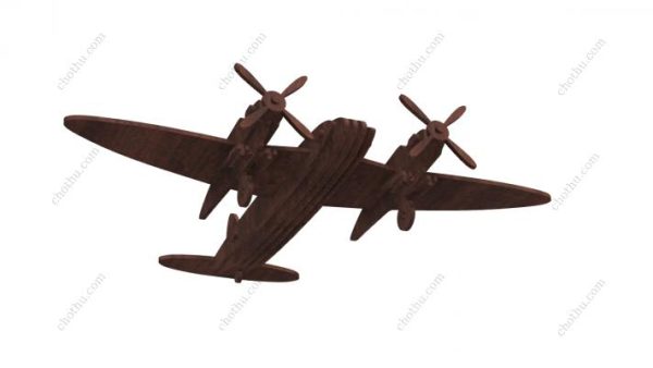 De Havilland Mosquito – Máy bay bằng gỗ cắt laser – Mô hình 3D - Hình ảnh 8