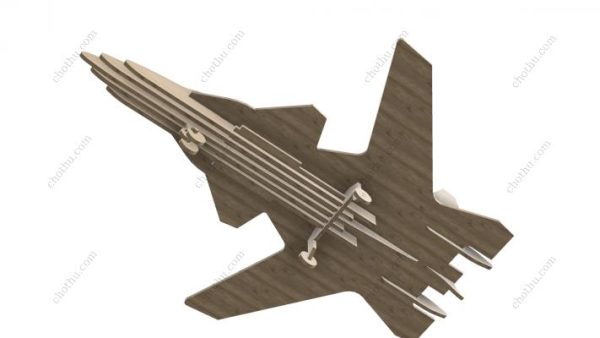 Mô hình máy bay phản lực chiến đấu tự làm - Mô hình 3D - Hình ảnh 6
