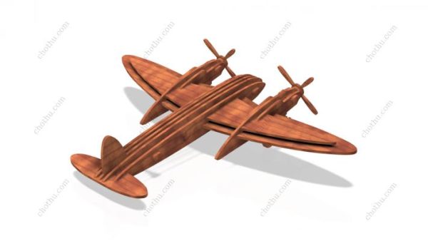 De Havilland Mosquito – Máy bay bằng gỗ cắt laser – Mô hình 3D - Hình ảnh 6