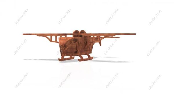 Fantasy Aircraft – Bản vẽ tàu Steampunk cho đồ chơi gỗ cắt laser – Mô hình 3D - Hình ảnh 10