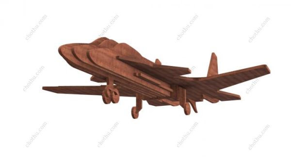 Mô hình máy bay phản lực chiến đấu tự làm - Mô hình 3D - Hình ảnh 8