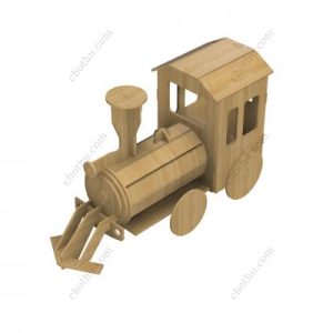 Mô hình xe kéo cổ điển 3D cắt bằng laser