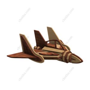 Mô hình máy bay chiến đấu cánh quạt VTOL Goodyear GA-28B cắt laser - Mô hình 3D