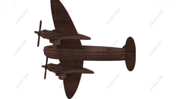 De Havilland Mosquito – Máy bay bằng gỗ cắt laser – Mô hình 3D - Hình ảnh 5