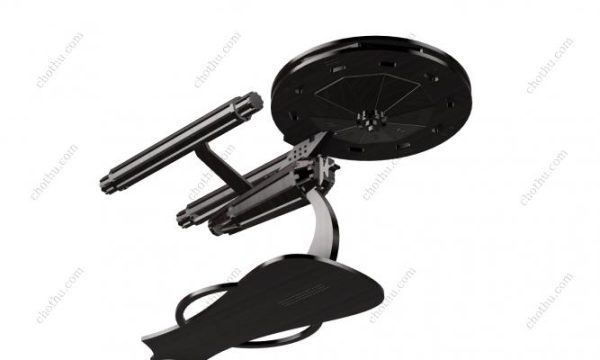 Tàu vũ trụ USS Enterprise Star trek – Mô hình 3D cắt Laser - Hình ảnh 9