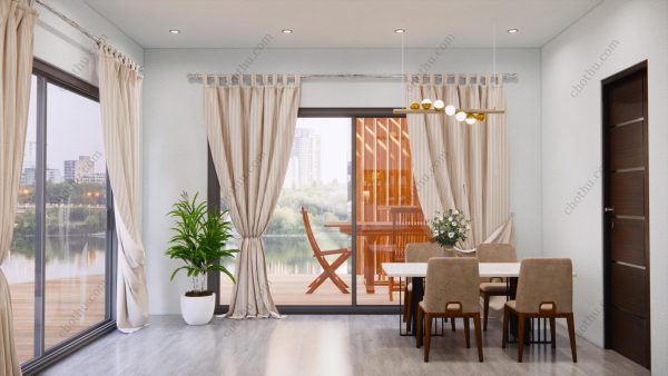 Bản vẽ kiến ​​trúc nhà gỗ hiện đại 13,8x10,5 - Bản thiết kế nhà nghỉ dưỡng tùy chỉnh - Hình ảnh 13