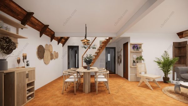 Bản vẽ kiến ​​trúc - Cabin hiện đại 12x7m có gác xép - Bản thiết kế nhà nghỉ dưỡng tùy chỉnh - Hình ảnh 11