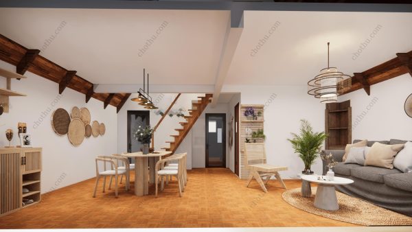 Bản vẽ kiến ​​trúc - Cabin hiện đại 12x7m có gác xép - Bản thiết kế nhà nghỉ dưỡng tùy chỉnh - Hình ảnh 12