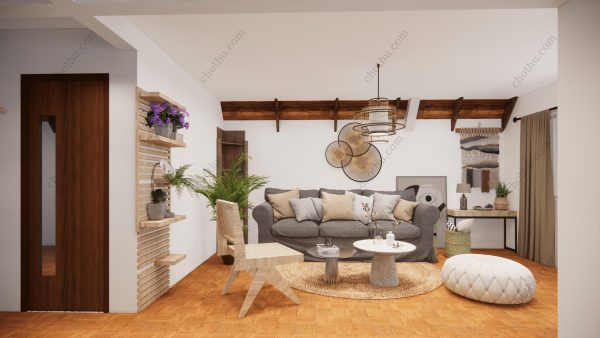 Bản vẽ kiến ​​trúc - Cabin hiện đại 12x7m có gác xép - Bản thiết kế nhà nghỉ dưỡng tùy chỉnh - Hình ảnh 15