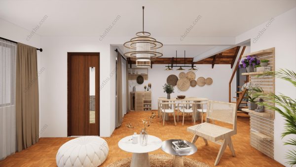 Bản vẽ kiến ​​trúc - Cabin hiện đại 12x7m có gác xép - Bản thiết kế nhà nghỉ dưỡng tùy chỉnh - Hình ảnh 16