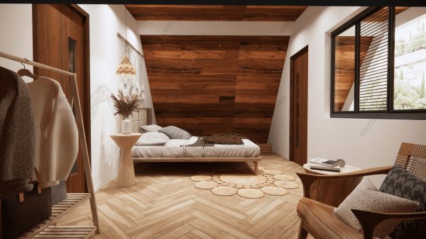 Bản vẽ kiến ​​trúc - Cabin hiện đại 12x7m có gác xép - Bản thiết kế nhà nghỉ dưỡng tùy chỉnh - Hình ảnh 25
