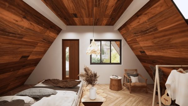 Bản vẽ kiến ​​trúc - Cabin hiện đại 12x7m có gác xép - Bản thiết kế nhà nghỉ dưỡng tùy chỉnh - Hình ảnh 27