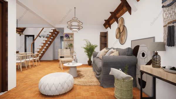 Bản vẽ kiến ​​trúc - Cabin hiện đại 12x7m có gác xép - Bản thiết kế nhà nghỉ dưỡng tùy chỉnh - Hình ảnh 10