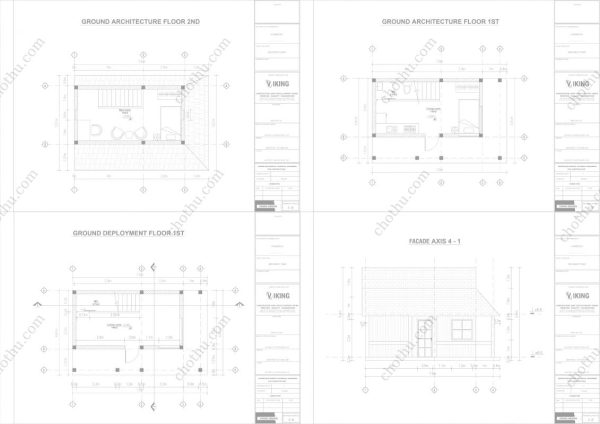 Bản vẽ kiến ​​trúc - Cabin hiện đại 7,8x4,9m có gác xép - Bản thiết kế nhà nghỉ dưỡng tùy chỉnh - Hình ảnh 2