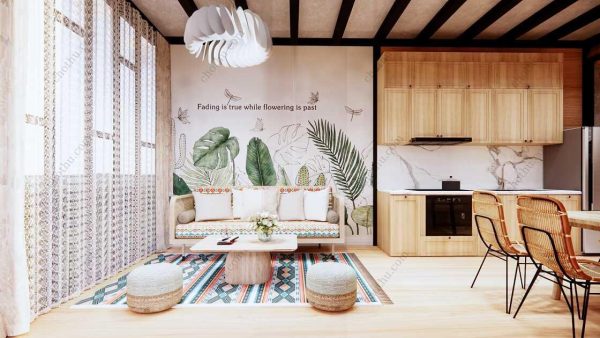 Bản vẽ kiến ​​trúc - Cabin hiện đại 10,8x8m có gác xép - Bản thiết kế nhà nghỉ dưỡng tùy chỉnh - Hình ảnh 12