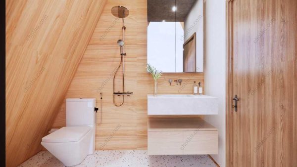 Bản vẽ kiến ​​trúc - Cabin hiện đại 10,8x8m có gác xép - Bản thiết kế nhà nghỉ dưỡng tùy chỉnh - Hình ảnh 22