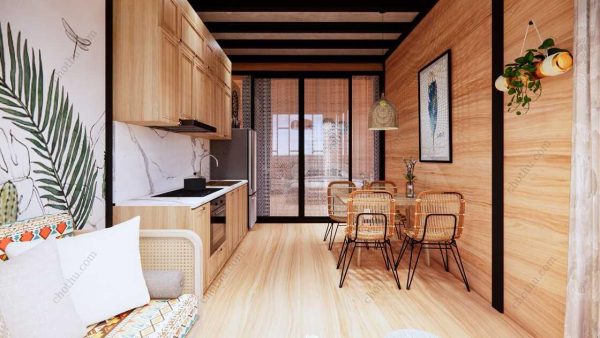 Bản vẽ kiến ​​trúc - Cabin hiện đại 10,8x8m có gác xép - Bản thiết kế nhà nghỉ dưỡng tùy chỉnh - Hình ảnh 10