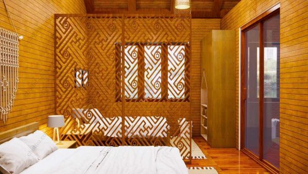 Bản vẽ kiến ​​trúc nhà gỗ hiện đại 10,3x5,3m - Bản thiết kế nhà nghỉ dưỡng tùy chỉnh - Hình ảnh 12