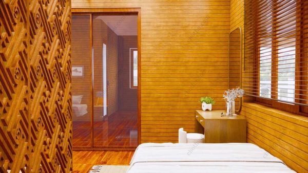 Bản vẽ kiến ​​trúc nhà gỗ hiện đại 10,3x5,3m - Bản thiết kế nhà nghỉ dưỡng tùy chỉnh - Hình ảnh 13