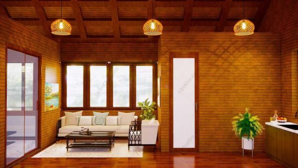 Bản vẽ kiến ​​trúc nhà gỗ hiện đại 10,3x5,3m - Bản thiết kế nhà nghỉ dưỡng tùy chỉnh - Hình ảnh 16