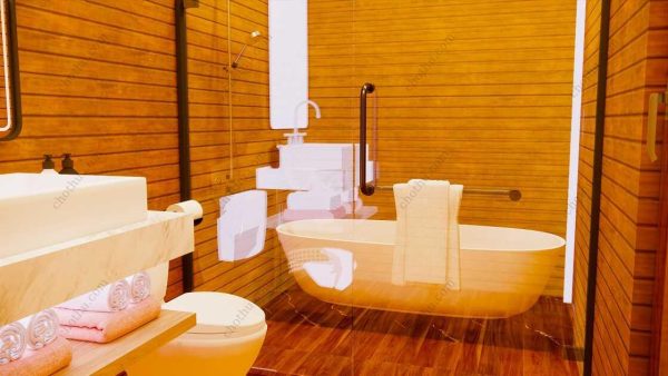 Bản vẽ kiến ​​trúc nhà gỗ hiện đại 10,3x5,3m - Bản thiết kế nhà nghỉ dưỡng tùy chỉnh - Hình ảnh 20