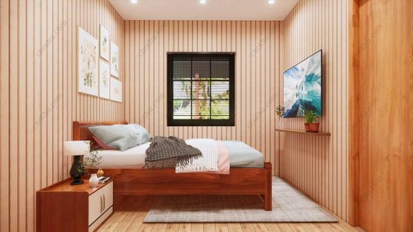 Bản vẽ kiến ​​trúc nhà gỗ hiện đại 7,5x6m - Bản thiết kế nhà nghỉ dưỡng tùy chỉnh - Hình ảnh 16
