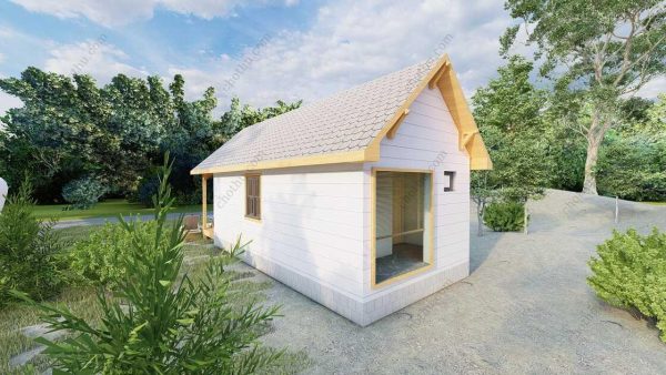 Bản vẽ kiến ​​trúc nhà gỗ hiện đại 8x4m - Bản thiết kế nhà nghỉ dưỡng tùy chỉnh - Hình ảnh 6