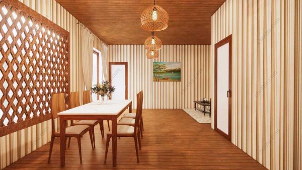 Bản vẽ kiến ​​trúc nhà gỗ hiện đại 10x6,3m - Bản thiết kế nhà nghỉ dưỡng tùy chỉnh - Hình ảnh 14