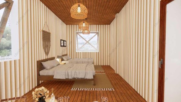 Bản vẽ kiến ​​trúc nhà gỗ hiện đại 10x6,3m - Bản thiết kế nhà nghỉ dưỡng tùy chỉnh - Hình ảnh 16