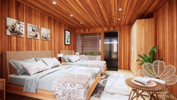 Bản vẽ kiến ​​trúc - Cabin hiện đại 7,9x4,1m có gác xép - Bản thiết kế nhà nghỉ dưỡng tùy chỉnh - Hình ảnh 14