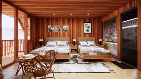 Bản vẽ kiến ​​trúc - Cabin hiện đại 7,9x4,1m có gác xép - Bản thiết kế nhà nghỉ dưỡng tùy chỉnh - Hình ảnh 15