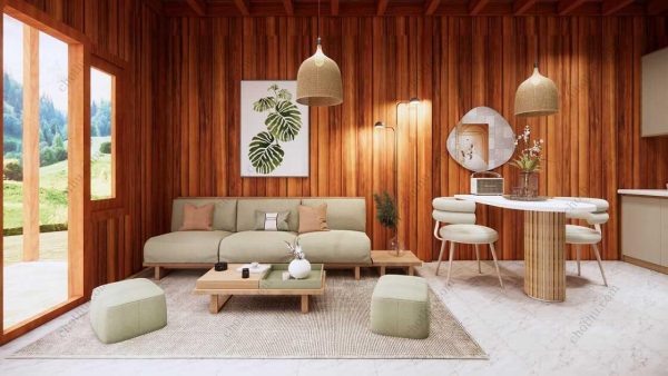 Bản vẽ kiến ​​trúc - Cabin hiện đại 7,9x4,1m có gác xép - Bản thiết kế nhà nghỉ dưỡng tùy chỉnh - Hình ảnh 9