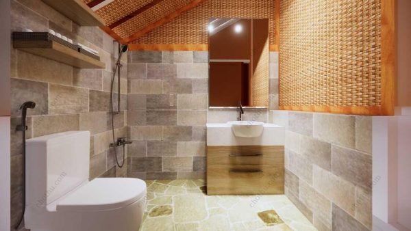 Bản vẽ kiến ​​trúc nhà gỗ hiện đại 7,6x5,9m - Bản thiết kế nhà nghỉ dưỡng tùy chỉnh - Hình ảnh 18