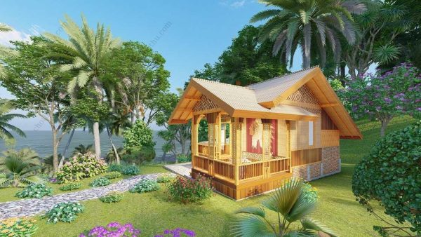 Bản vẽ kiến ​​trúc nhà gỗ hiện đại 7,6x5,9m - Bản thiết kế nhà nghỉ dưỡng tùy chỉnh - Hình ảnh 8