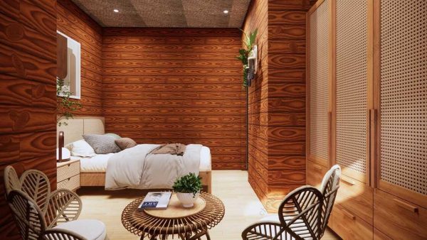 Bản vẽ kiến ​​trúc nhà gỗ hiện đại 8,4x5,2m - Bản thiết kế nhà nghỉ dưỡng tùy chỉnh - Hình ảnh 11