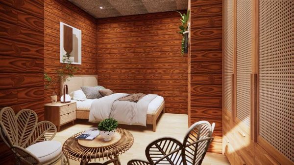Bản vẽ kiến ​​trúc nhà gỗ hiện đại 8,4x5,2m - Bản thiết kế nhà nghỉ dưỡng tùy chỉnh - Hình ảnh 12