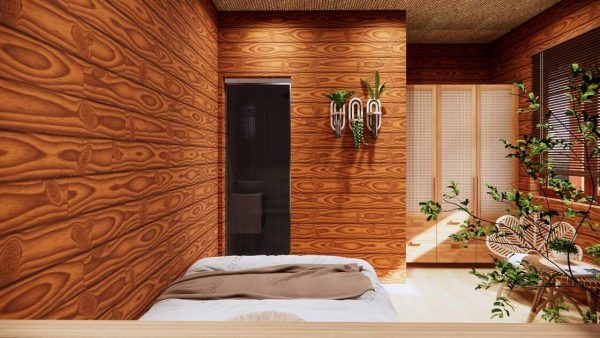 Bản vẽ kiến ​​trúc nhà gỗ hiện đại 8,4x5,2m - Bản thiết kế nhà nghỉ dưỡng tùy chỉnh - Hình ảnh 14