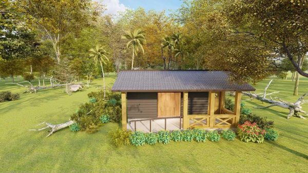 Bản vẽ kiến ​​trúc nhà gỗ hiện đại 7,8x6,1m - Bản thiết kế nhà nghỉ dưỡng tùy chỉnh - Hình ảnh 8