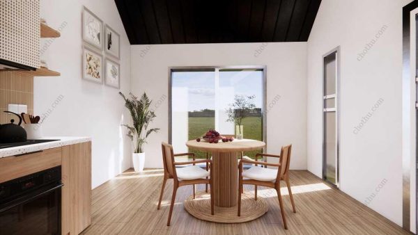Bản vẽ kiến ​​trúc nhà gỗ hiện đại 10x7,3m - Bản thiết kế nhà nghỉ dưỡng tùy chỉnh - Hình ảnh 16